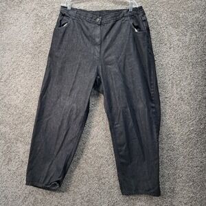 Mainstreet Blues Vintage High Rise Tapered Jeans Black 100% Cotton 22WP